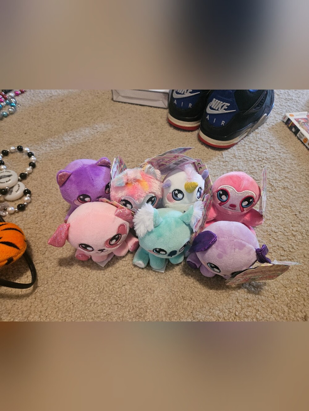 Squeezamals 3Deez, Slow-Rise Foam Stuffed Animals Lot Of 7 Dogs Cat Llama NWT. 
